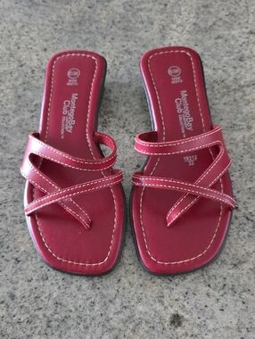 Montego Bay Club Red Women's Slide Sandals